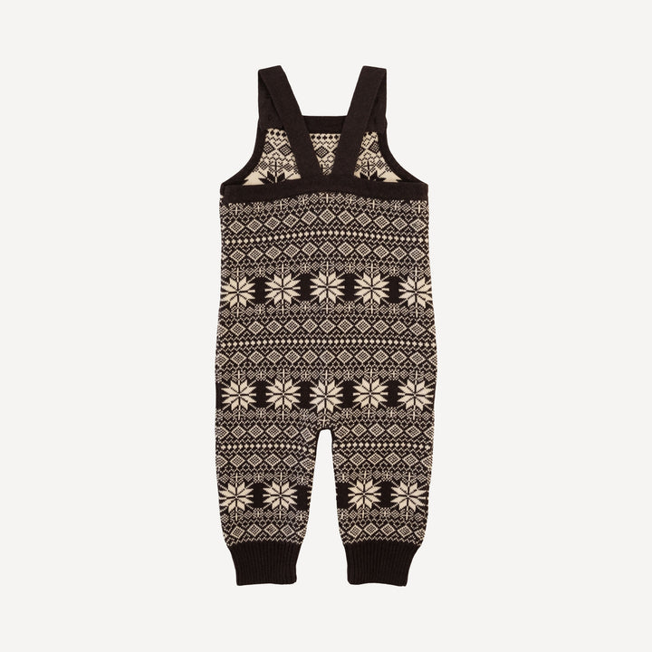 sweater overall | nordic black | organic cotton jacquard knit