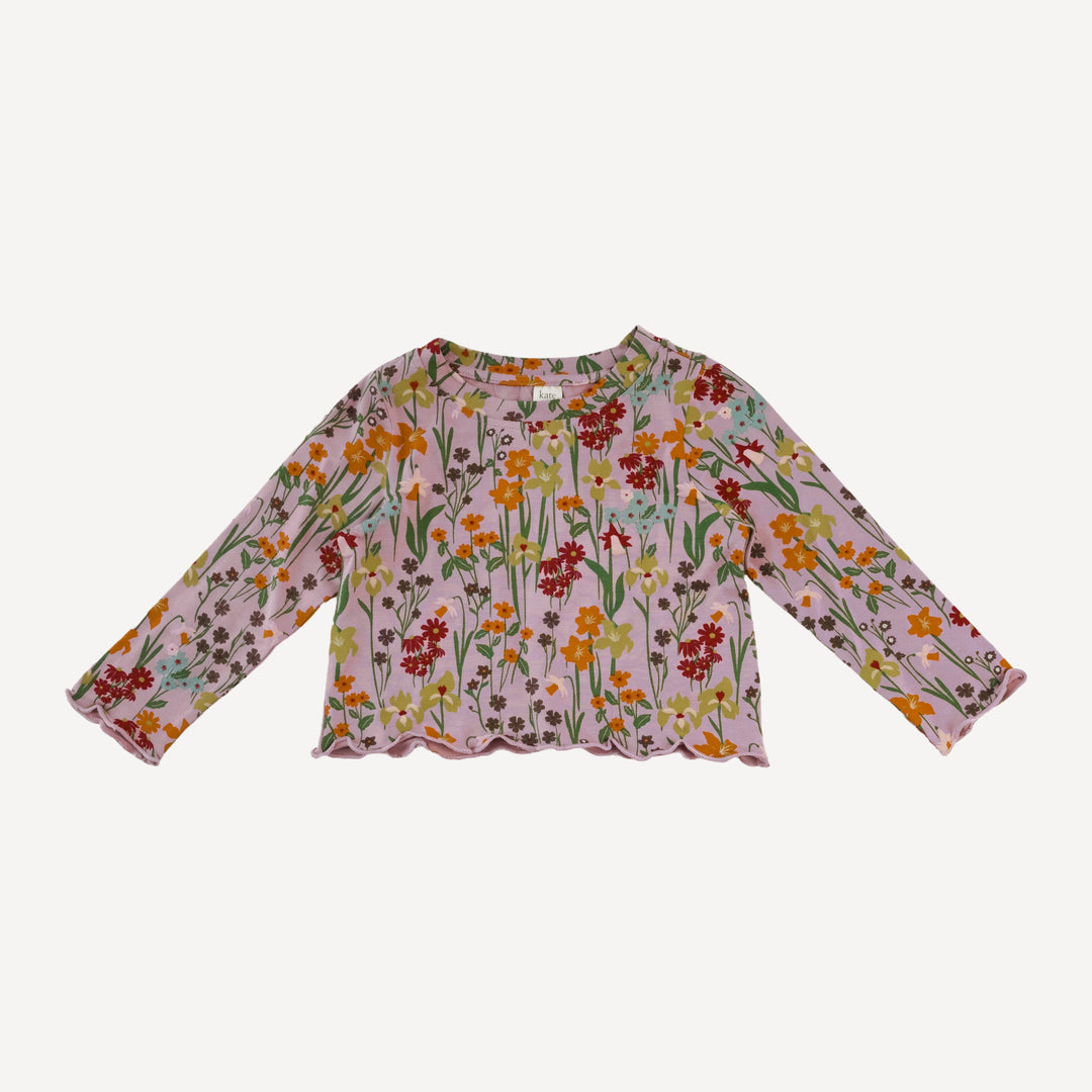 long sleeve jade set | mauve meadow | bamboo