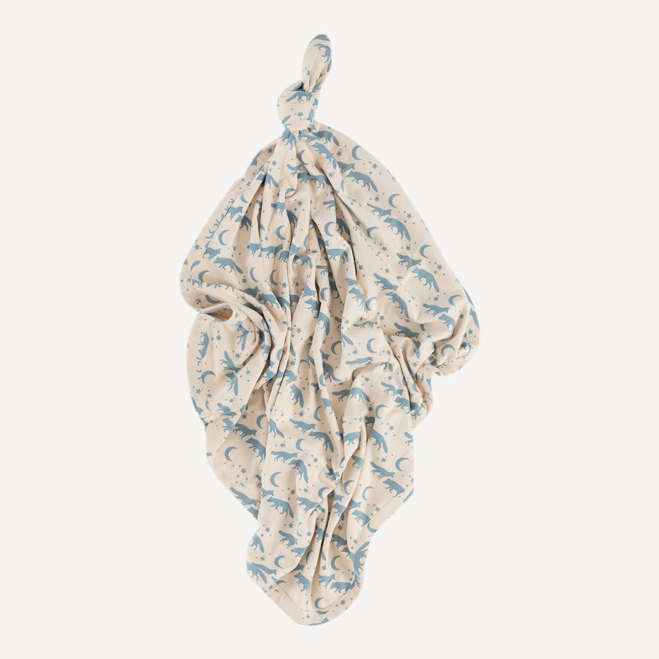 classic single layer blanket | coyote moon | organic cotton interlock