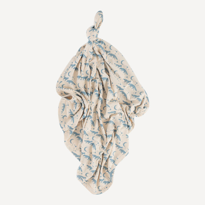 classic single layer blanket | coyote moon | organic cotton interlock