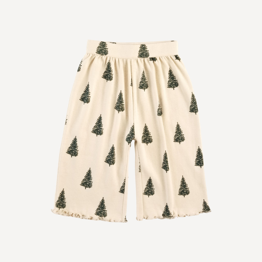 long sleeve jade set | forest pine | organic cotton flat rib