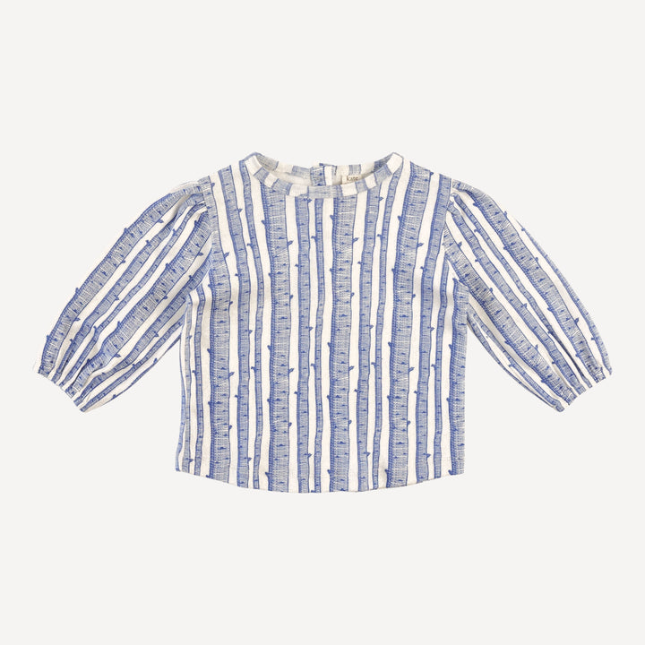 puff sleeve fitted tee | monaco birch | organic cotton flat rib