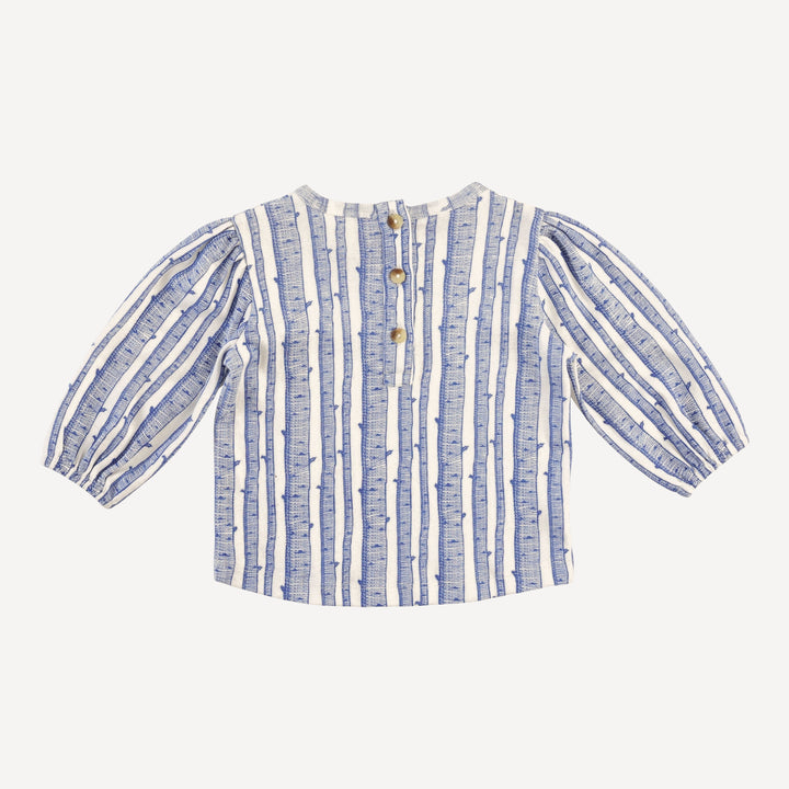 puff sleeve fitted tee | monaco birch | organic cotton flat rib