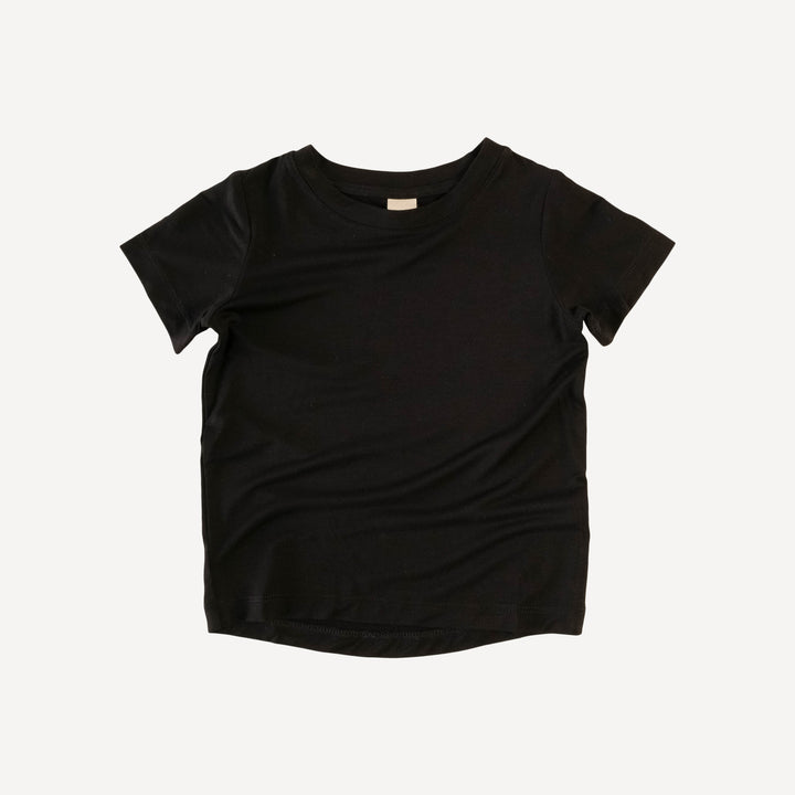 short sleeve tee | black | bamboo