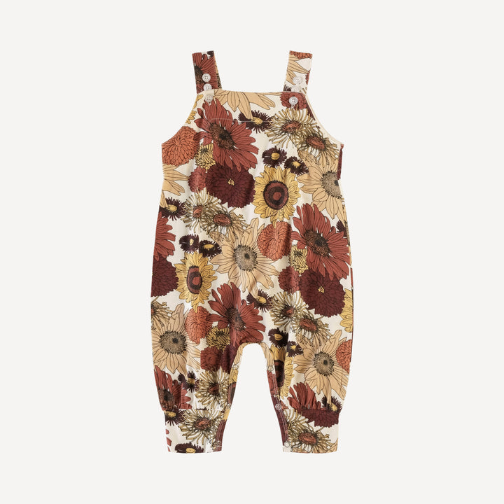 button strap cuffed overall | harvest sunflower | bamboo