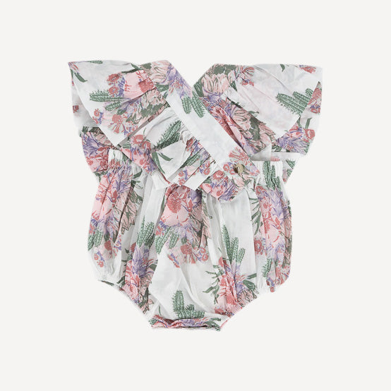 ruffle strap bubble | cactus flower | organic cotton jersey