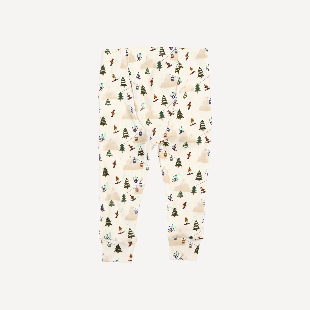 long sleeve crew neck pj set | ski village | bamboo