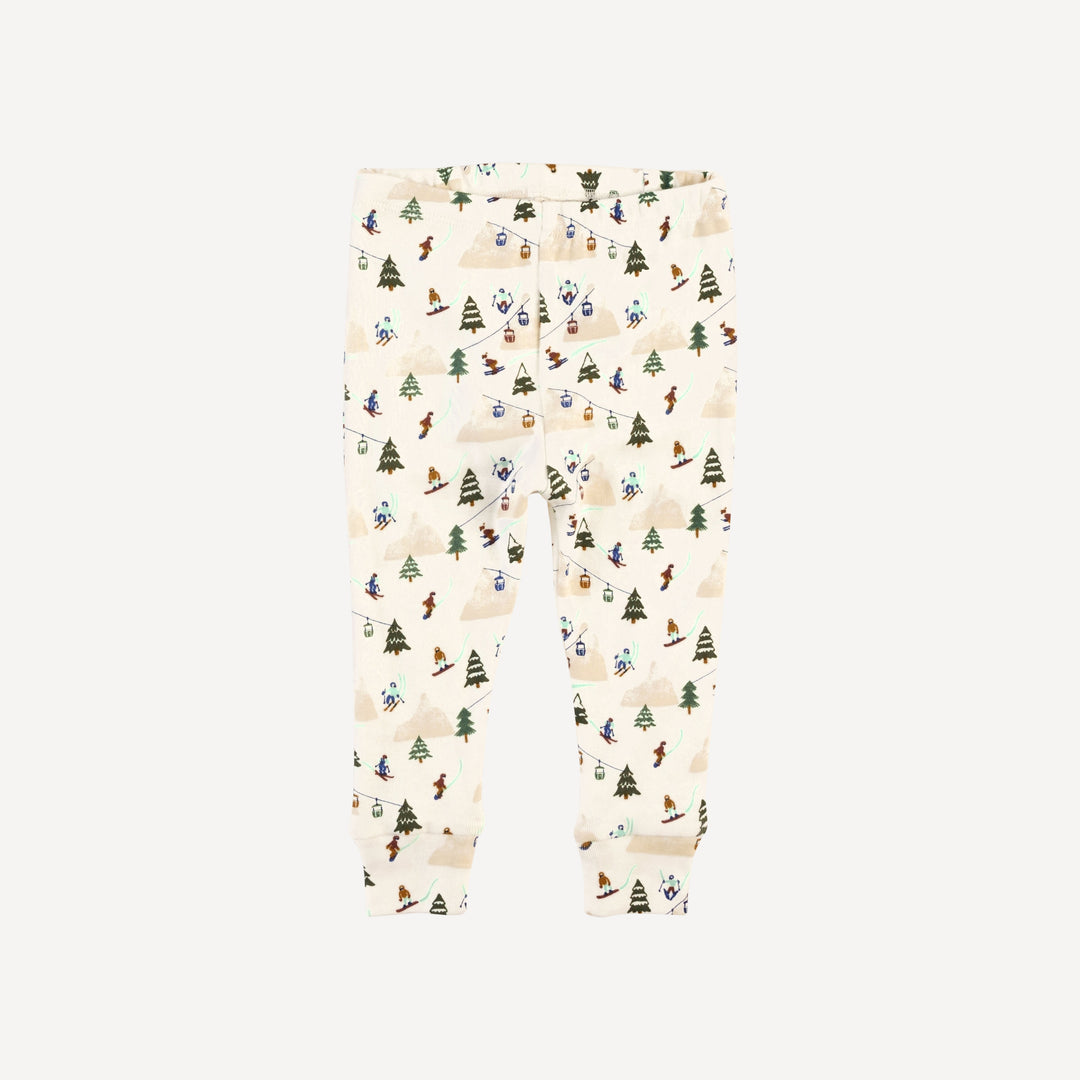 long sleeve crew neck pj set | ski village | bamboo