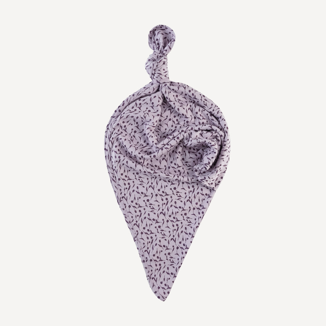 classic single layer blanket | purple tulip | organic cotton interlock
