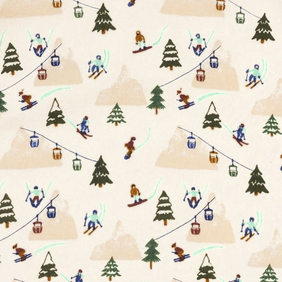 classic panda pant | ski village | bamboo