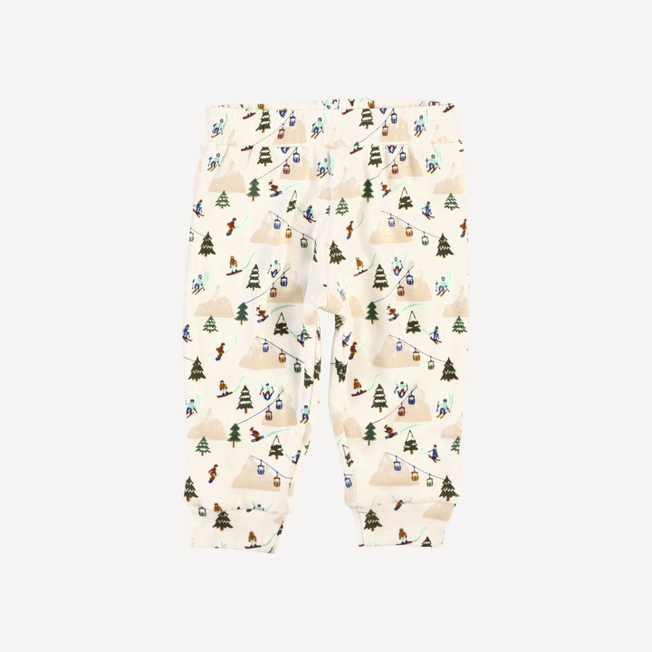 long sleeve hooded cuffed jogger set | ski village | bamboo