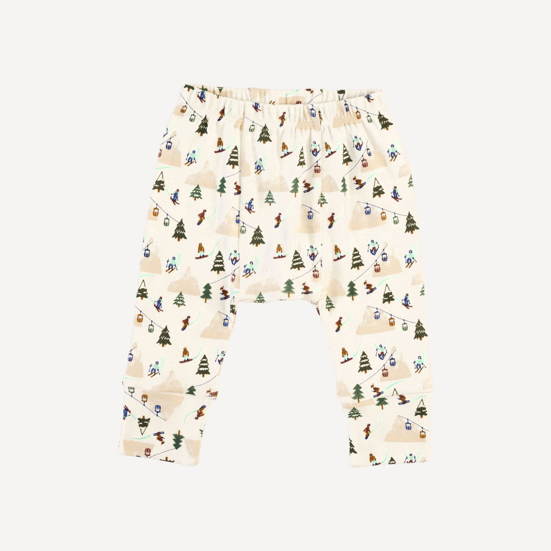 classic panda pant | ski village | bamboo