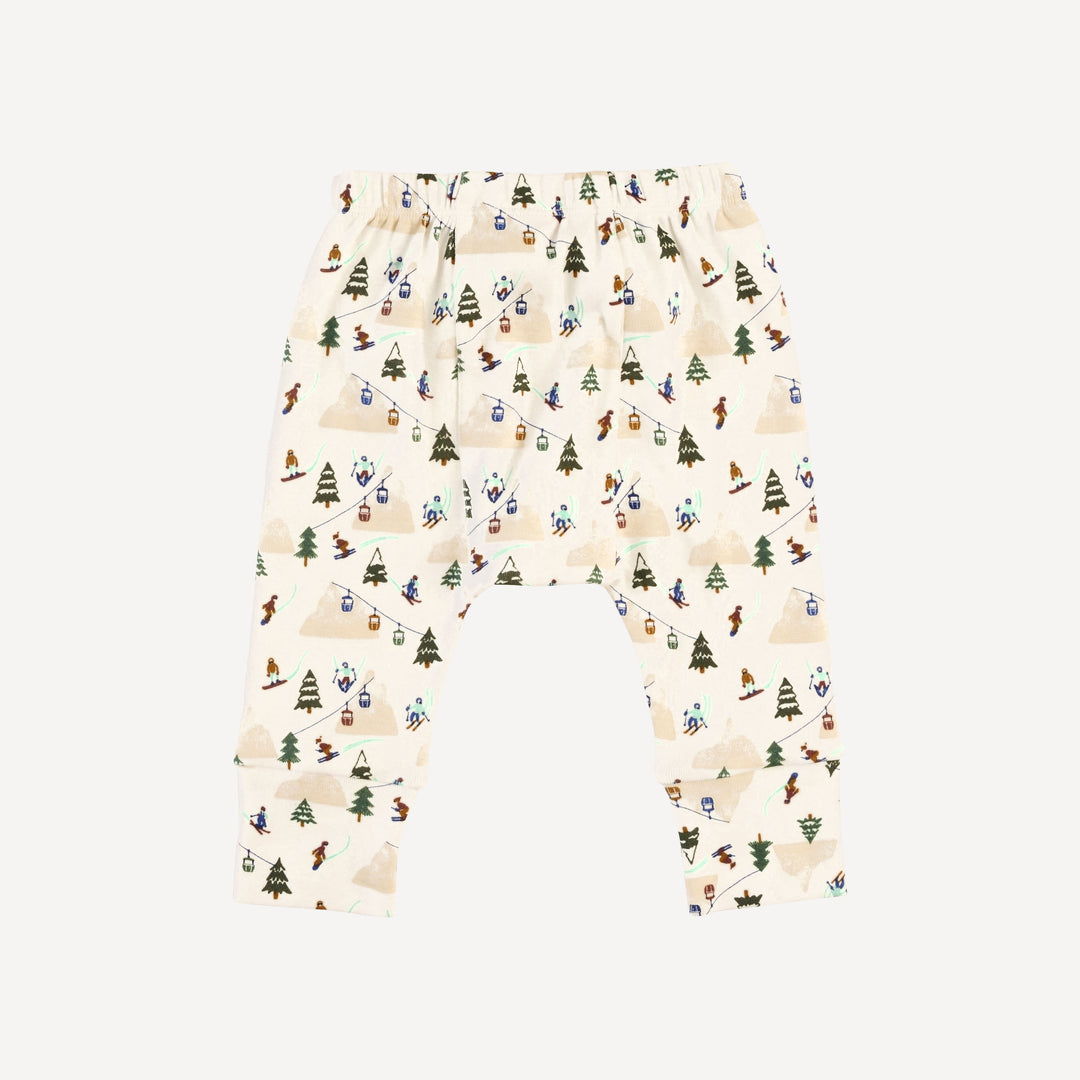 classic panda pant | ski village | bamboo