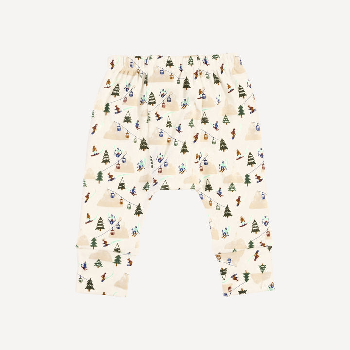 classic panda pant | ski village | bamboo