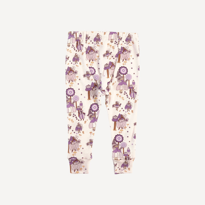 long sleeve crew neck pj set | sugar plum fairy | organic cotton flat rib