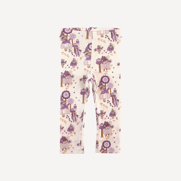classic skinny legging | sugar plum fairy | organic cotton flat rib