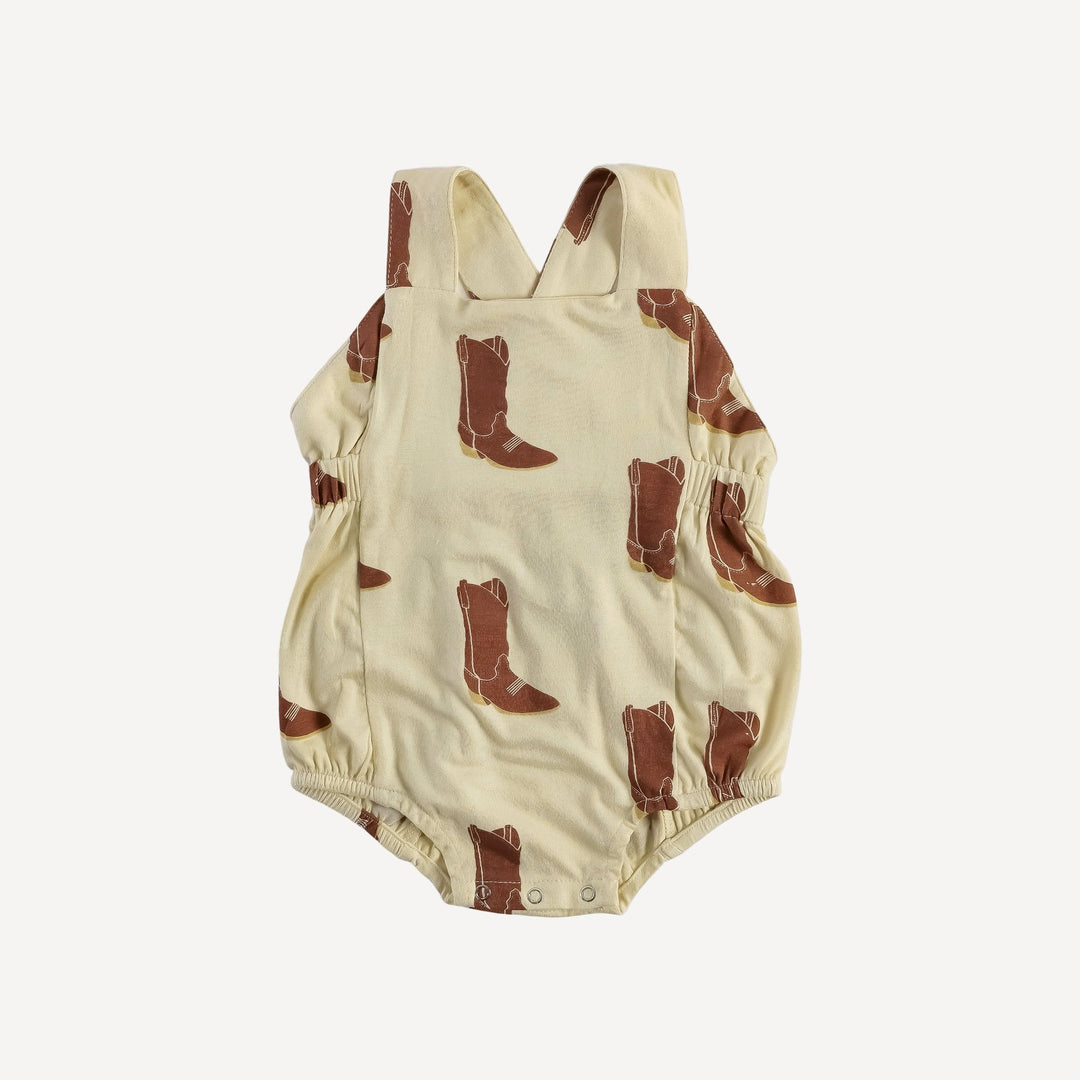 criss cross bubble | cowboy boot | organic cotton jersey