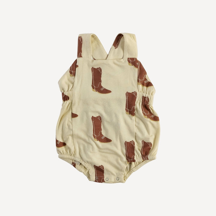 criss cross bubble | cowboy boot | organic cotton jersey