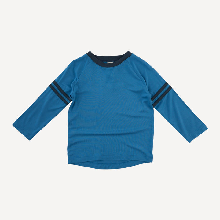 long sleeve football tee | cendre blue | bamboo