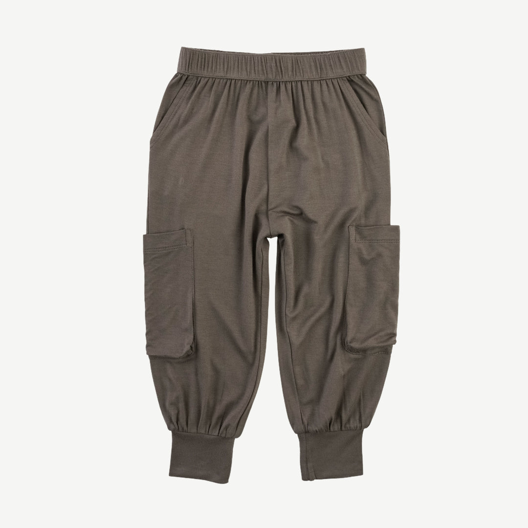 cargo bubble pant | truffle | bamboo