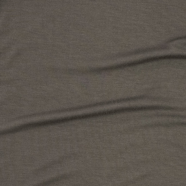 long sleeve two way zipper footie | truffle | bamboo