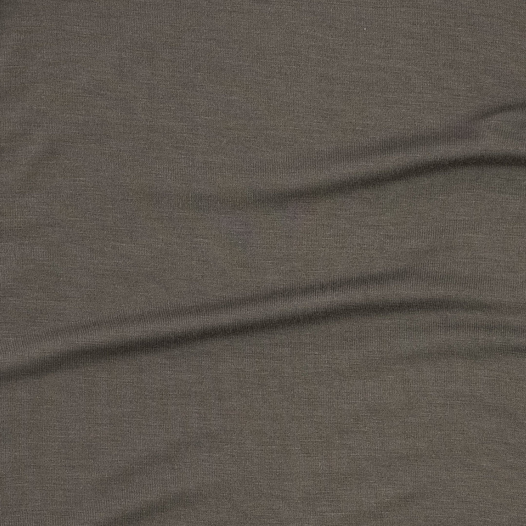 long sleeve lap neck jumpsuit | truffle | bamboo