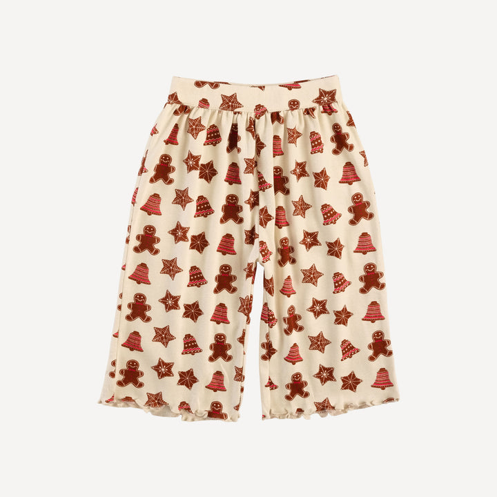 ruffle jade set | gingerbread cookies | organic cotton flat rib