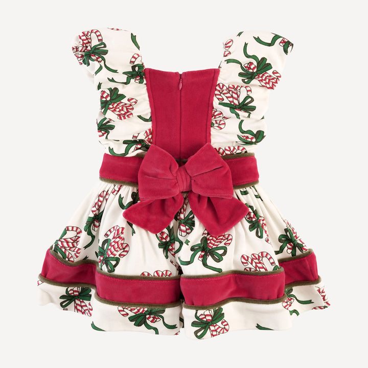wonderland dress | candy canes | organic cotton flat rib