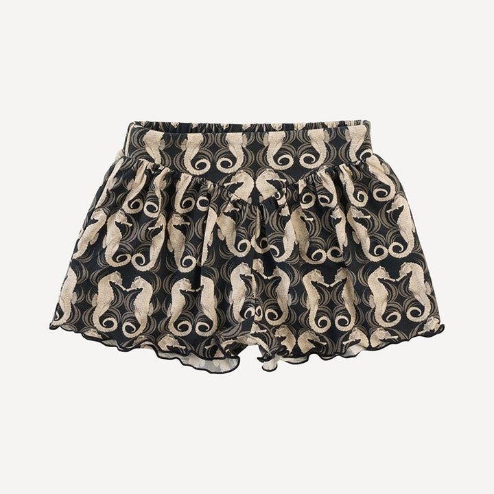 v-yoke gathered short | seahorse wave | light weight bamboo