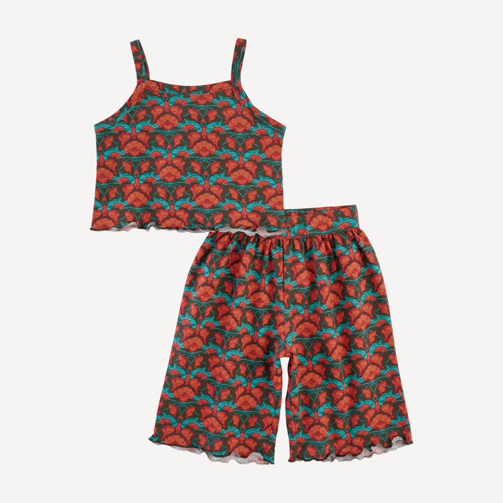 jade set | poppy | organic cotton jersey