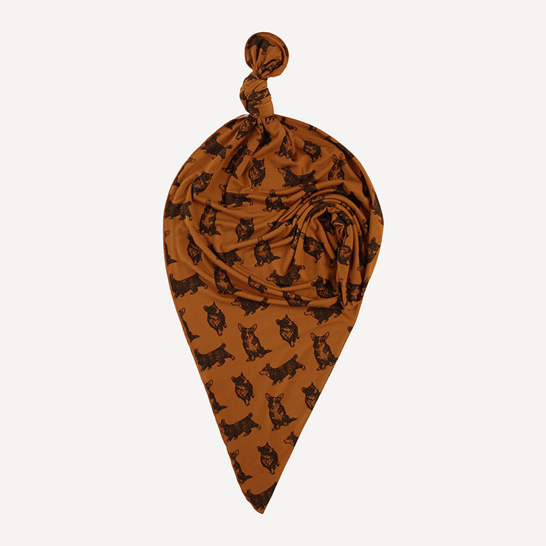 single layer blanket | corgis | light weight bamboo
