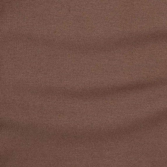 long sleeve essential boxy tee | coffee | organic cotton flat rib