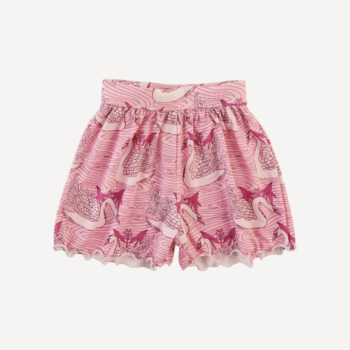 jade short set | pink nouveau swans | light weight bamboo