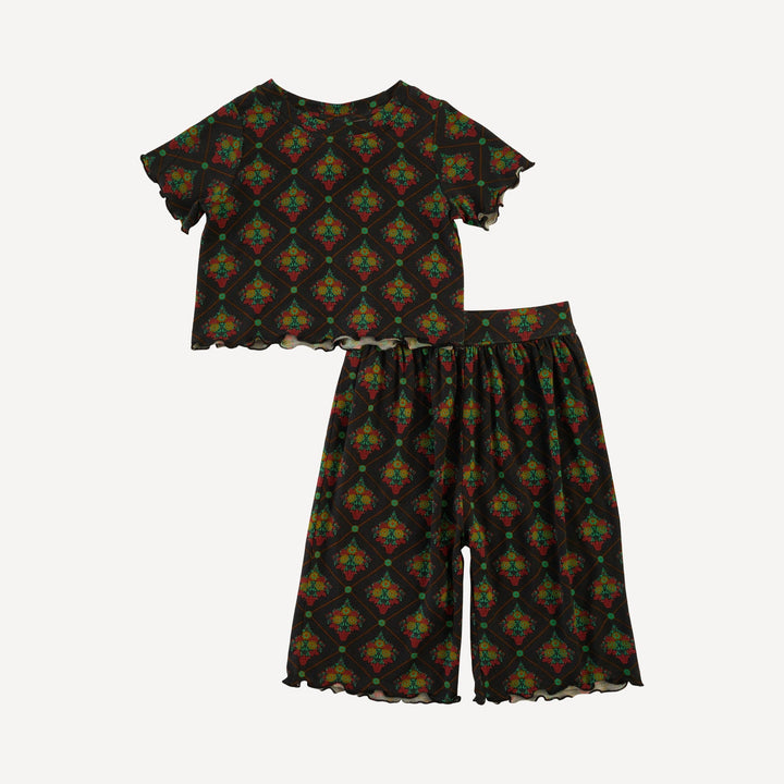 short sleeve jade set | antoinette floral | light weight bamboo