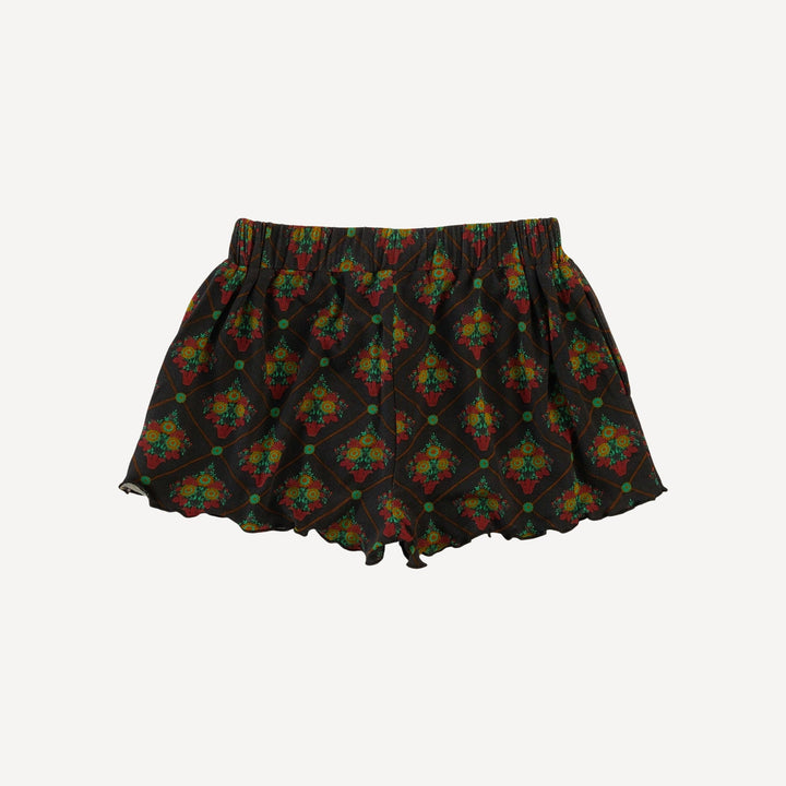 v-yoke gathered short | antoinette floral | light weight bamboo
