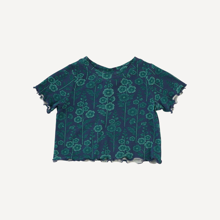 short sleeve jade set | blooming floral | light weight bamboo