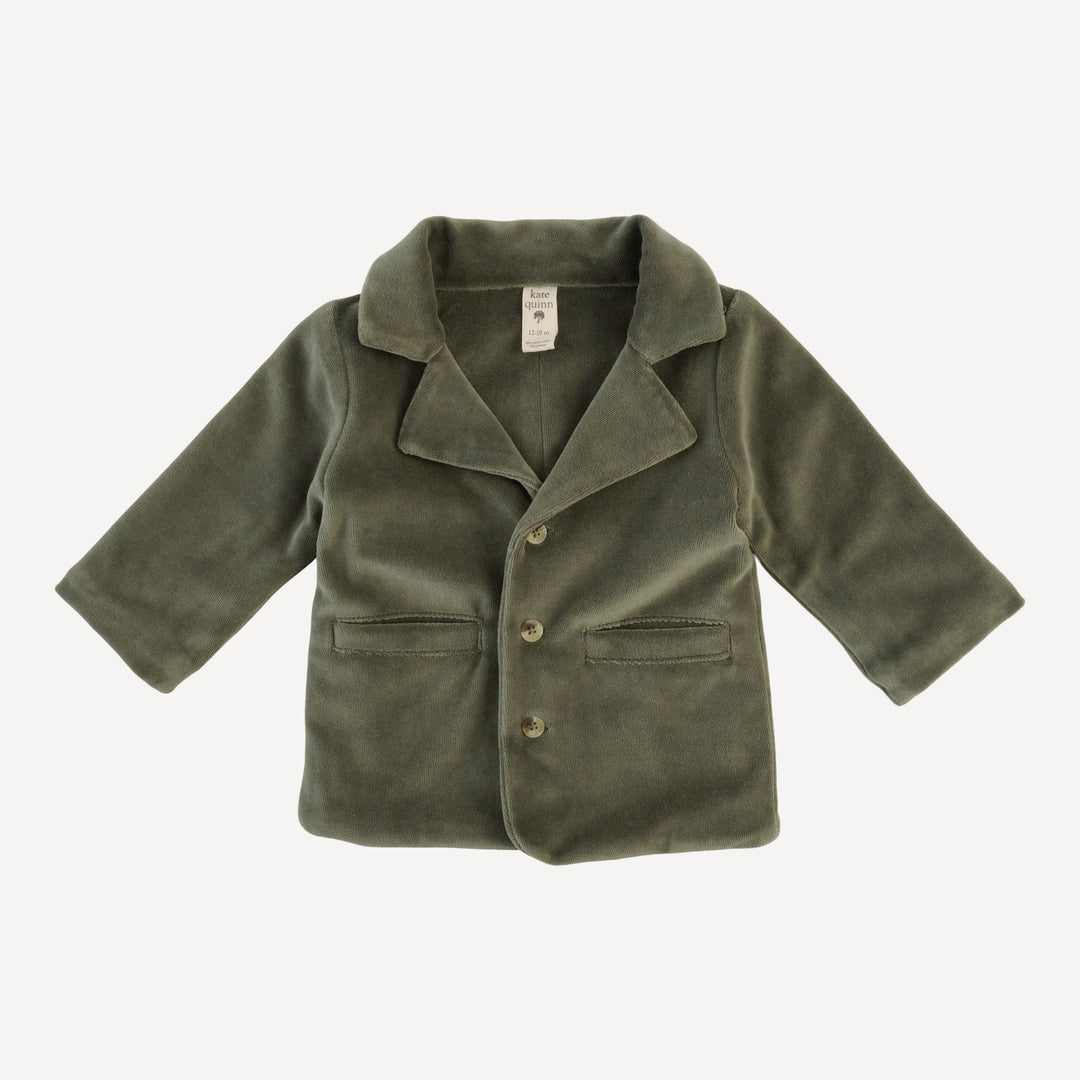 suit jacket | thyme | organic cotton velour