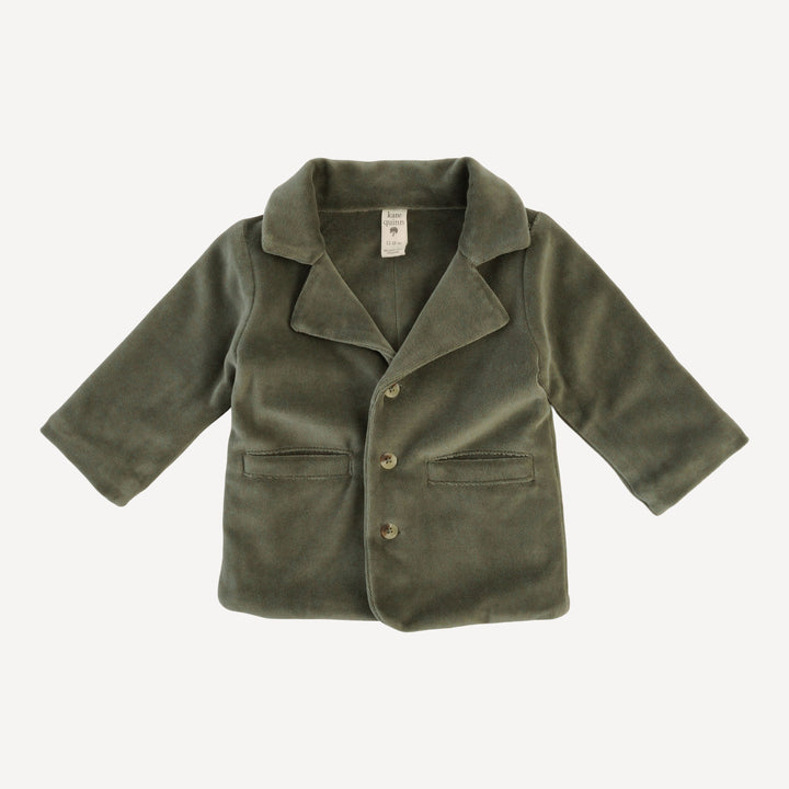 suit jacket | thyme | organic cotton velour