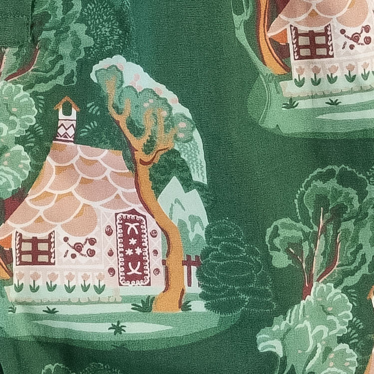 the woodland top | gingerbread cottage | cotton poplin