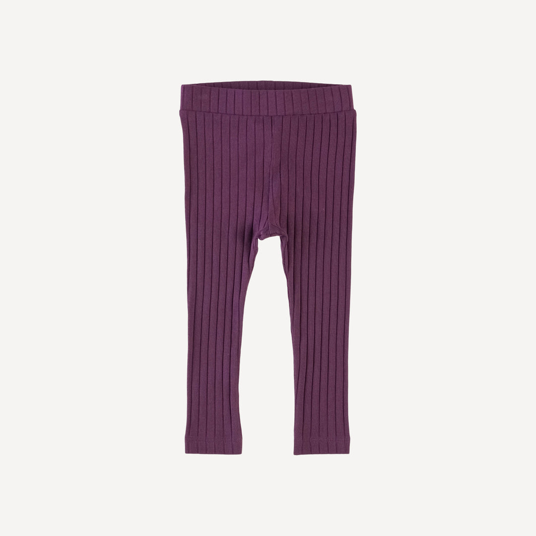 classic skinny legging | dark purple | classic rib