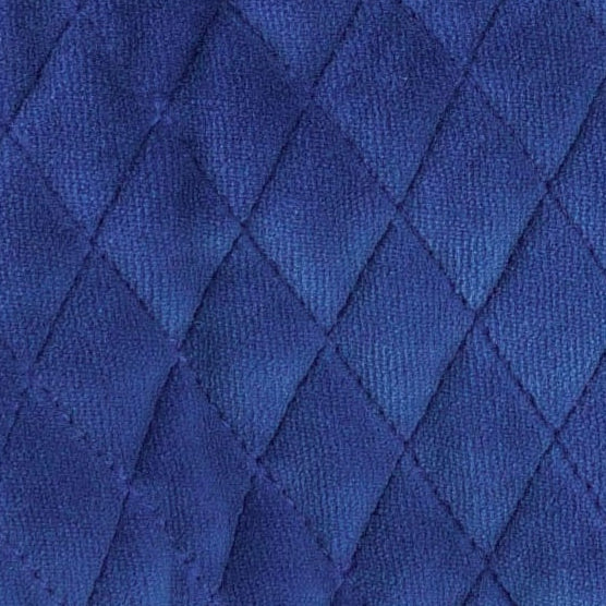 quilted hooded jacket | monaco blue | organic cotton velour
