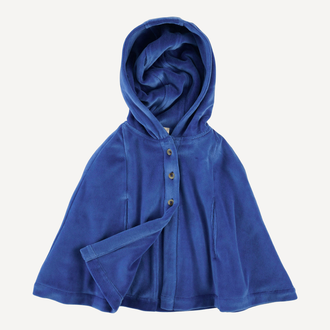 cape | monaco blue | organic cotton velour
