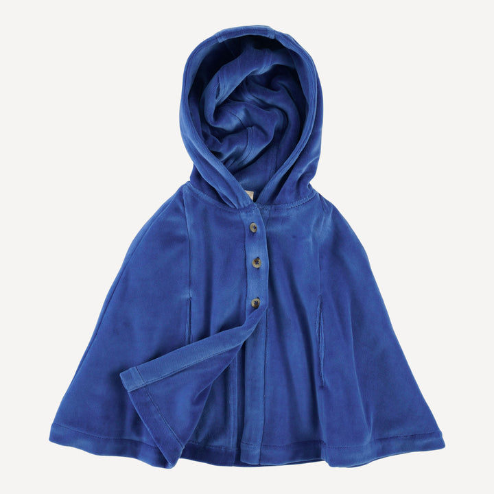 cape | monaco blue | organic cotton velour