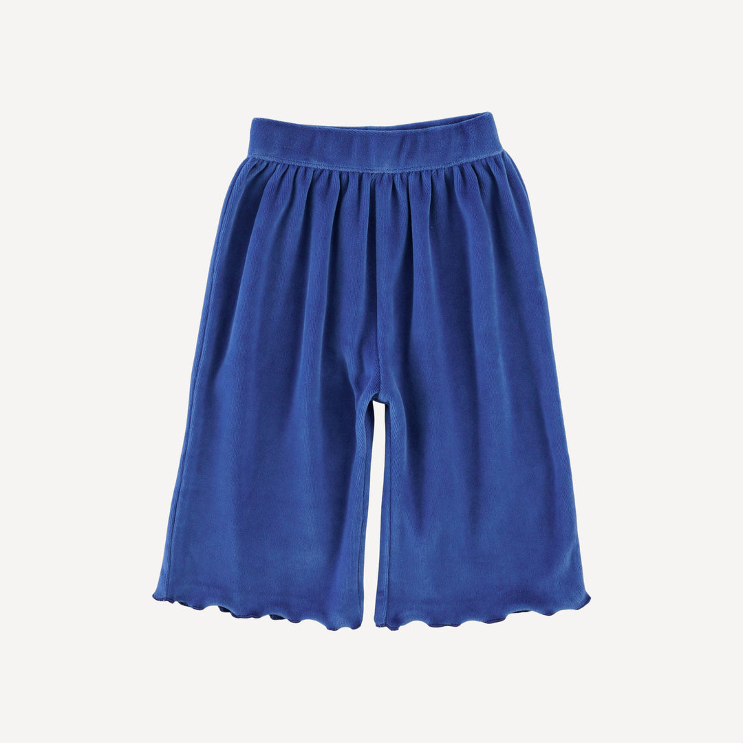 long sleeve jade set | monaco blue | organic cotton velour