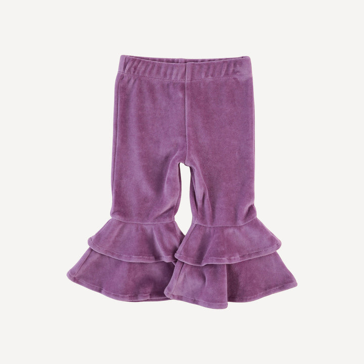 anne pant | amethyst | organic cotton velour