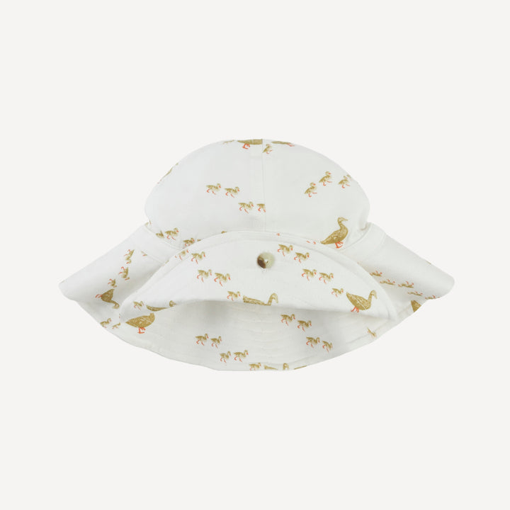 button sun hat | ducks | bamboo