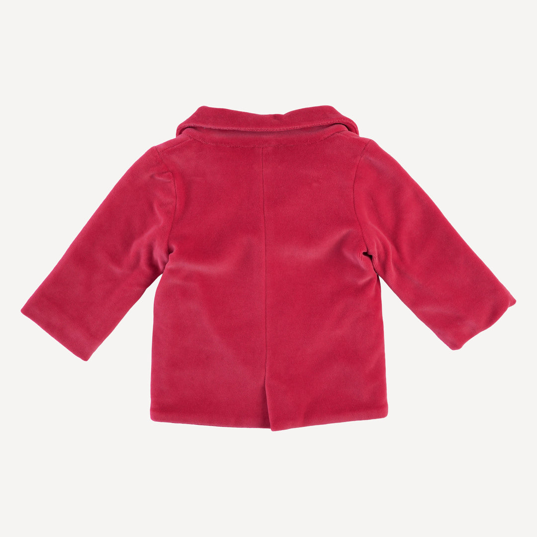 suit jacket | rococco red | organic cotton velour