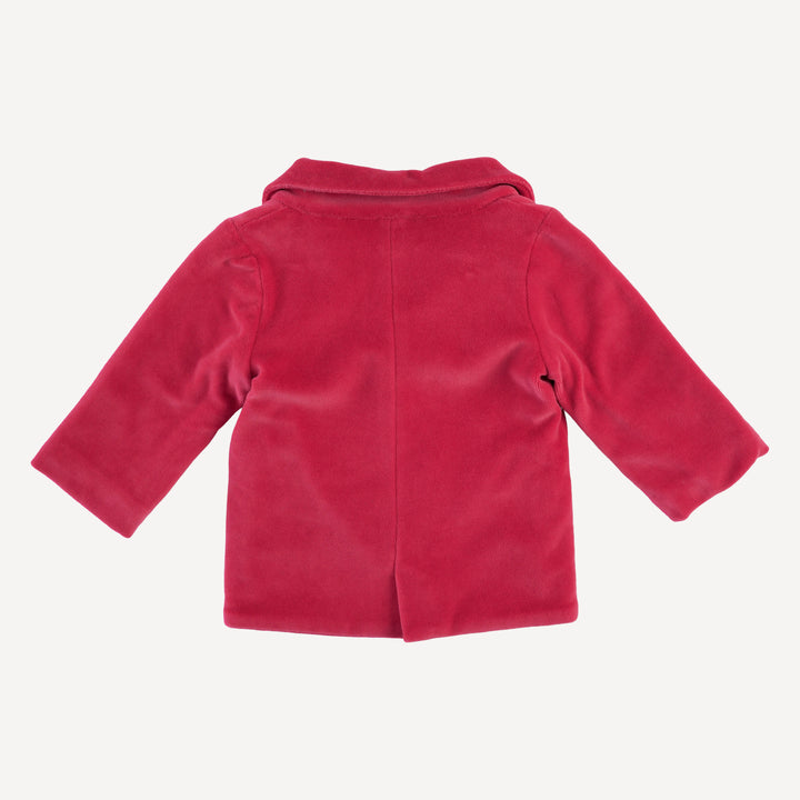 suit jacket | rococco red | organic cotton velour