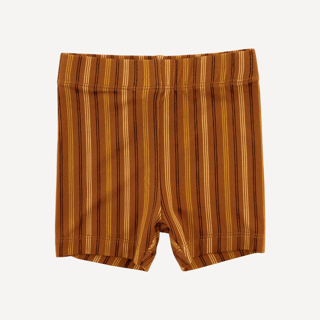 spaghetti strap v-waist top + bike short set | golden parakeets | light weight bamboo
