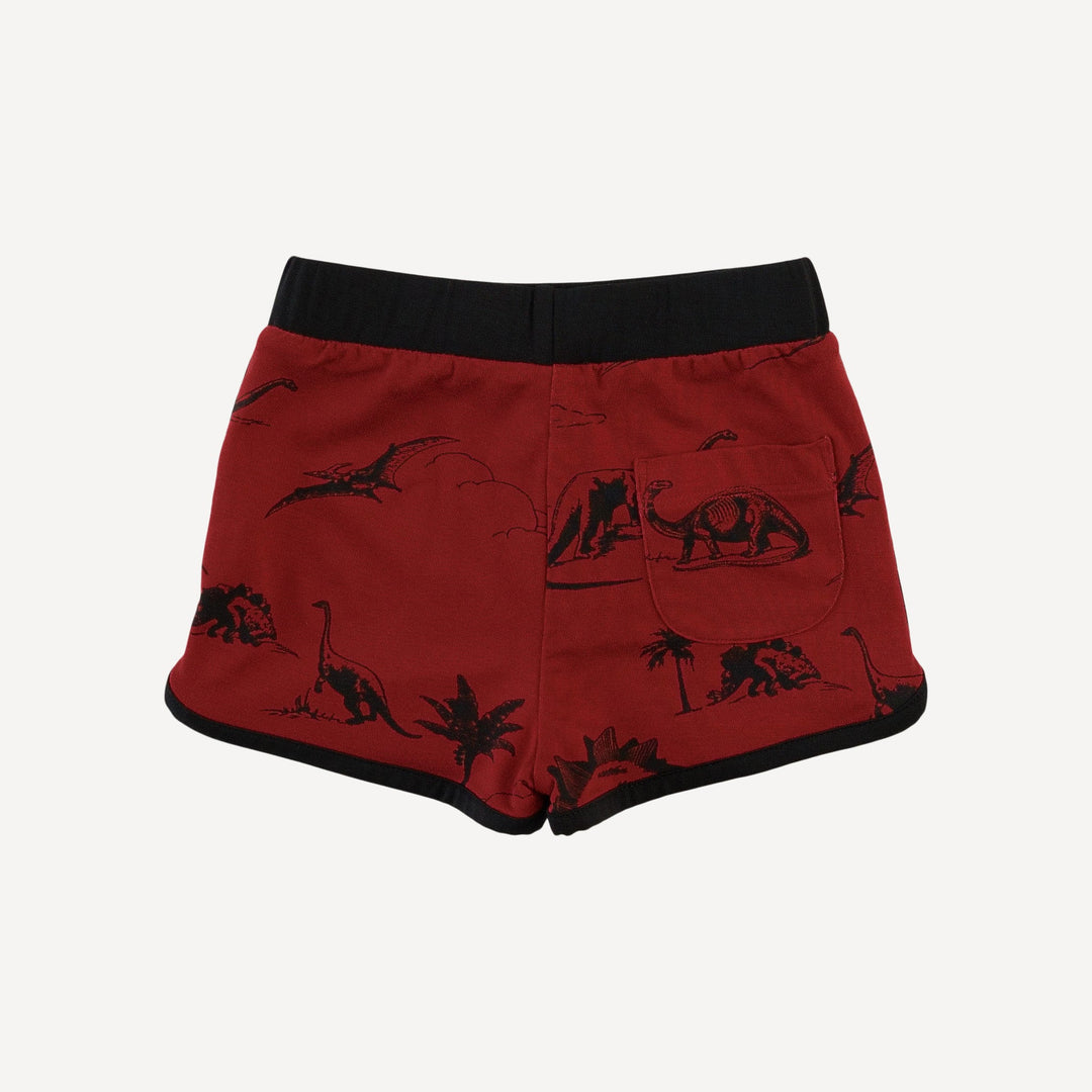 retro track short | dinosaur toile | light weight bamboo